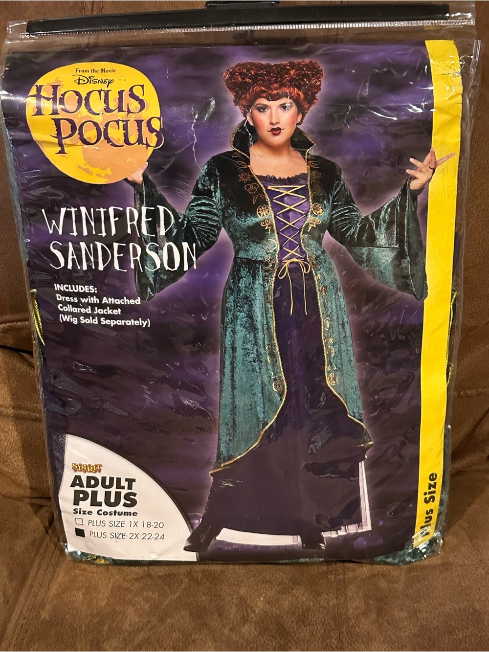 Disney Hocus Pocus Winifred Sanderson Costume Adult Plus Size 2X 22-24